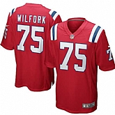 Nike Men & Women & Youth Patriots #75 Wilfork Red Team Color Game Jersey,baseball caps,new era cap wholesale,wholesale hats